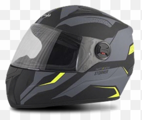 Stormer Swift Hexa Full Face Helmet Yellow - Grey Get 40 Motorcycle png