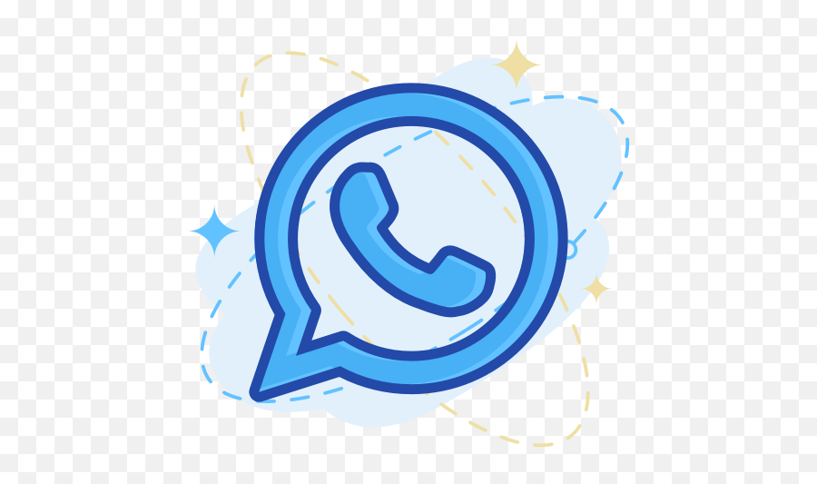 Media Social Whatsapp Icon - Icon Whatsapp Image Blue Png,Whatsapp Icon Png