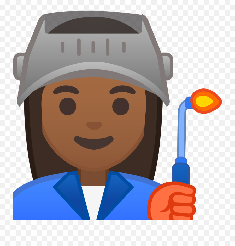 Woman Factory Worker Medium Dark Skin Tone Icon Noto Emoji - Factory Worker Emoji Png,Construction Worker Icon Png