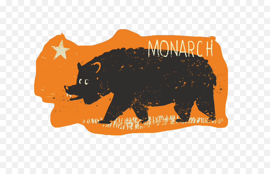 Download Monarch The Bear From Kingdom Animalia California - Poster Png,California Bear Png