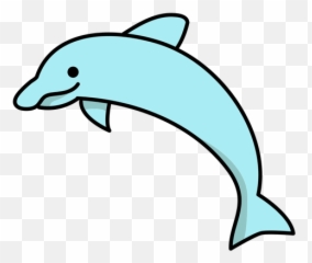 Cute Jumping Simple Stroke Dolphin Transparent Png U0026 Svg Vector - Clipart Background