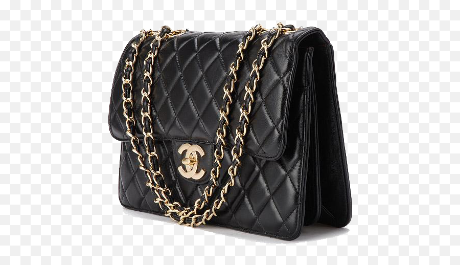Download Fashion Leather Bag Black Handbag Chanel Hq Png - Chanel Black Sling Bag,Bag Png