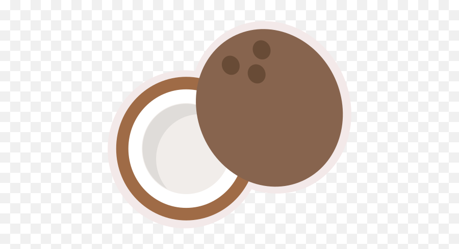 Coconut Fruit Food Maroon Free Icon - Iconiconscom Dot Png,Coconut Icon