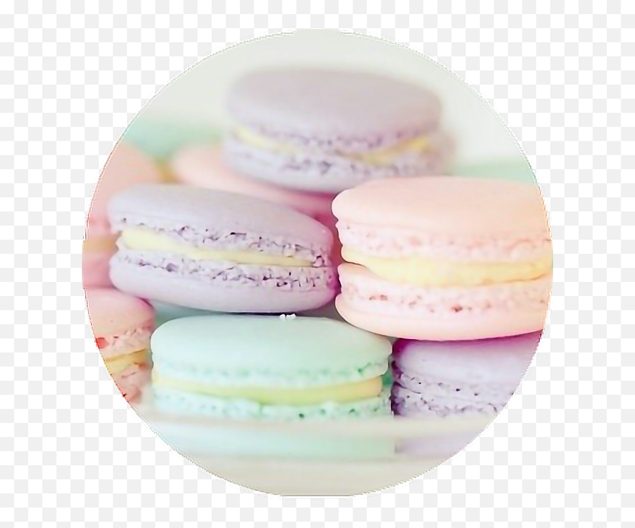 Pastel Pastelcolors Sweets Treats Png Circle Cotton - Aesthetic Pastel Macarons,Sweets Png