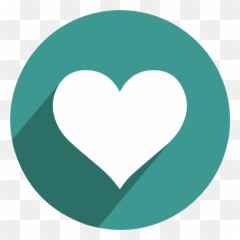 Merry Pets - Heart Icon Green Round png