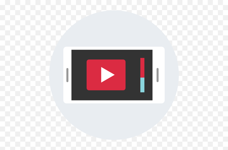 Browing Youtube Mobile Device Scroll Down Free Icon - Video On Mobile Icon Png,Youtube Video Icon Png