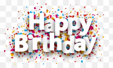 Happy Birthday Background Png Images - Text Vector