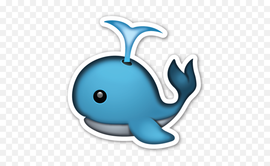 Spouting Whale Emoji Stickers Backgrounds - Emojis De Whatsapp Ballena Png,Whale Clipart Png