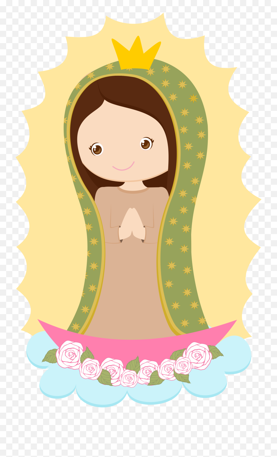 Virgen De Guadalupe - Cute Virgen De Guadalupe Cartoon Png,Virgen De Guadalupe Png