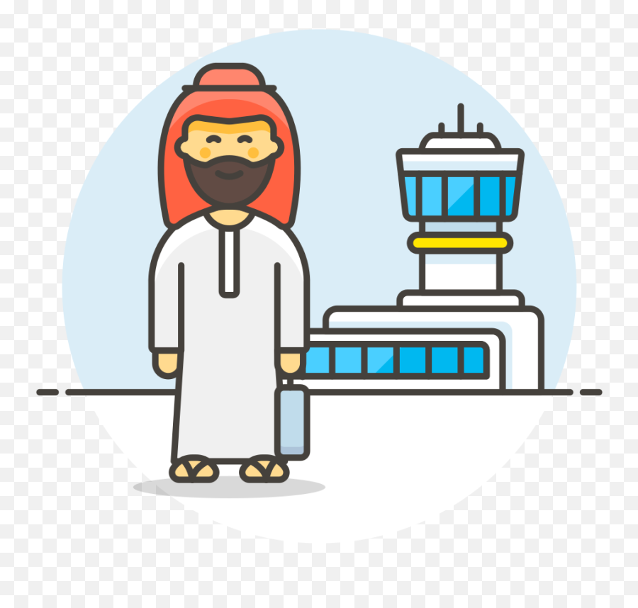 Arab Male Travel Icon - Portable Network Graphics Png,Travel Icon Png