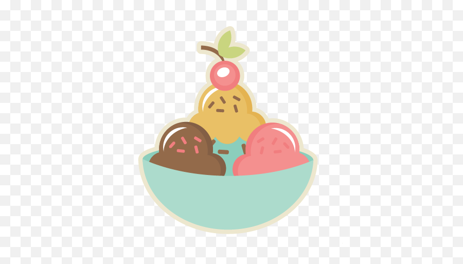Social Party Clipart With Transparent - Ice Cream Bowl Clipart Png,Ice Cream Clipart Transparent Background