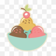 Social Party Clipart With Transparent - Ice Cream Bowl png