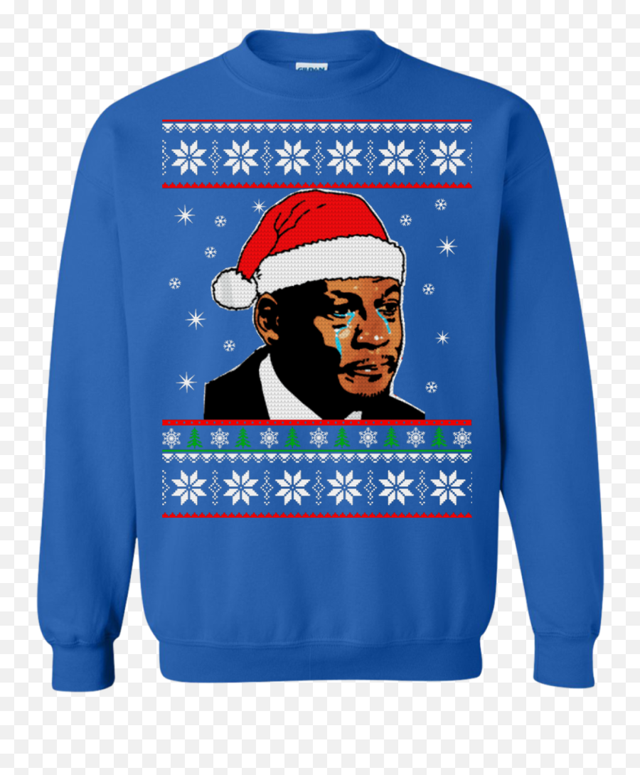 Crying Jordan Christmas Sweater Shirt - Crying Jordan Christmas Sweater Png,Crying Jordan Png