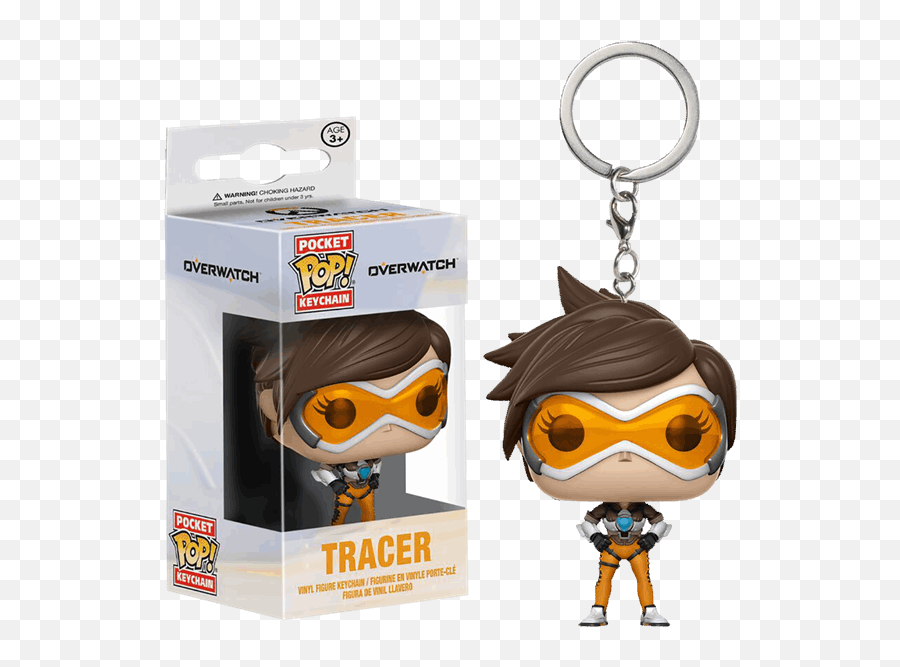 Pocket Vinyl Keychain - Tracer Keychain Funko Png,Overwatch Tracer Png