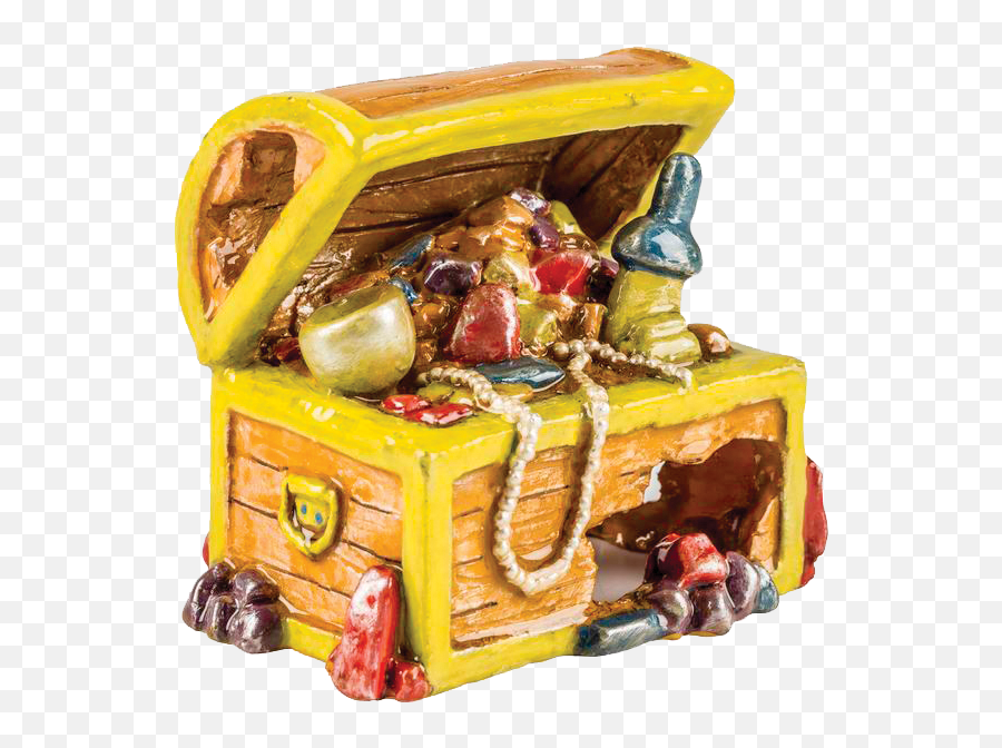 Glofish Ornaments Treasure Chest Large Tetra - Aquarium Treasure Chest Png,Treasure Chest Transparent