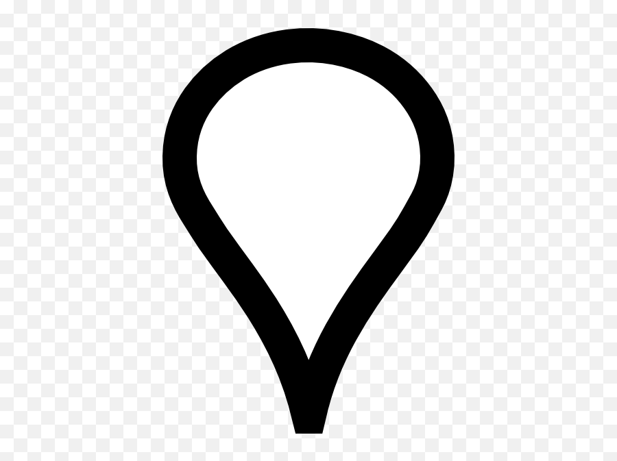 Download Google Map Pin Png - Google Maps Pin Outline Full Png Drop Pin White,Google Maps Png