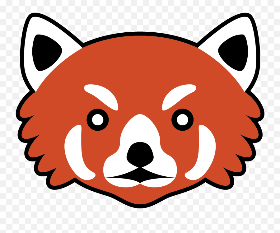 Panda Clipart Red - Clipart Red Panda Face Png,Red Panda Transparent
