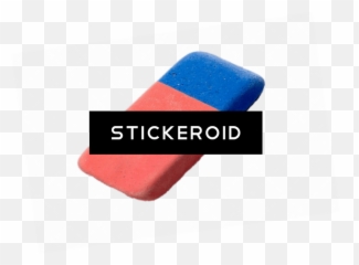 Red And Blue Eraser - Cobalt png