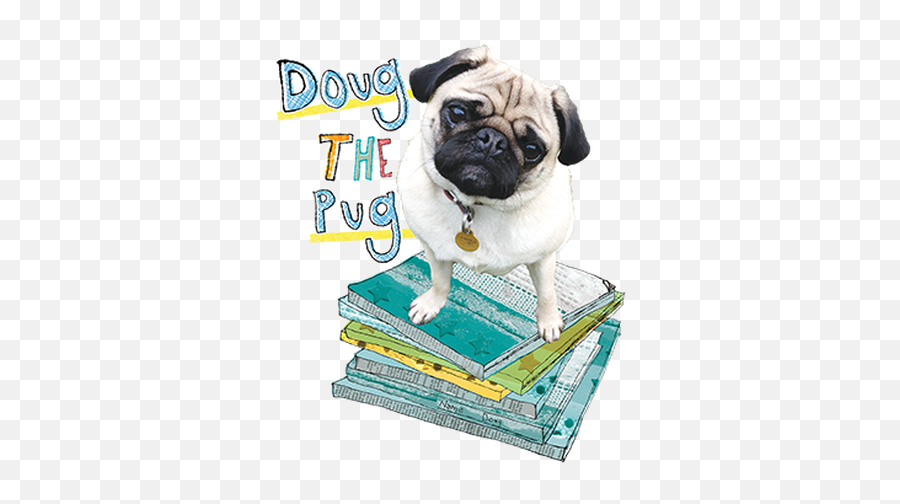 Reading Dog - Doug The A Working Tale Png,Pug Png