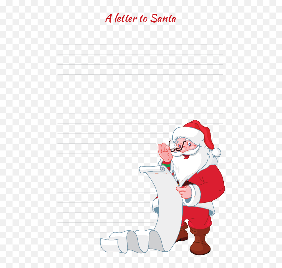 Santa Claus Png Download - Santa Claus Checking His List Clipart,Santa Transparent Background