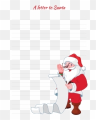 Santa Claus Png Download - Checking His List Clipart