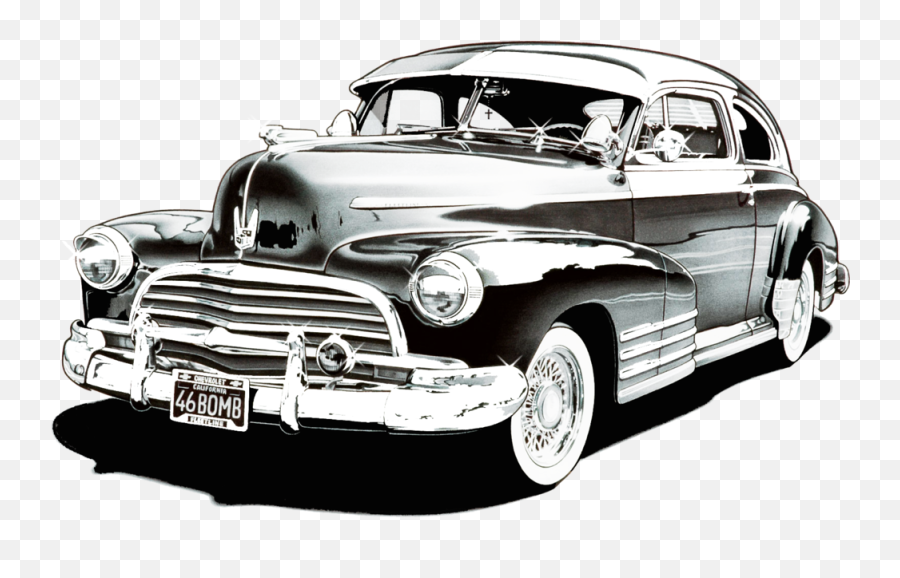 Black 46 Chevy Bomb Lowrider - Lowrider Car Clipart Png,Lowrider Png