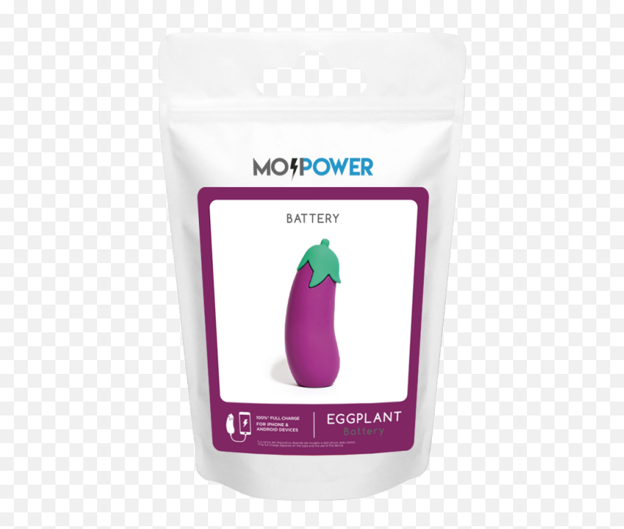 Mojipower Emoji Powerbanks Eggplant - Plastic Png,Eggplant Emoji Png