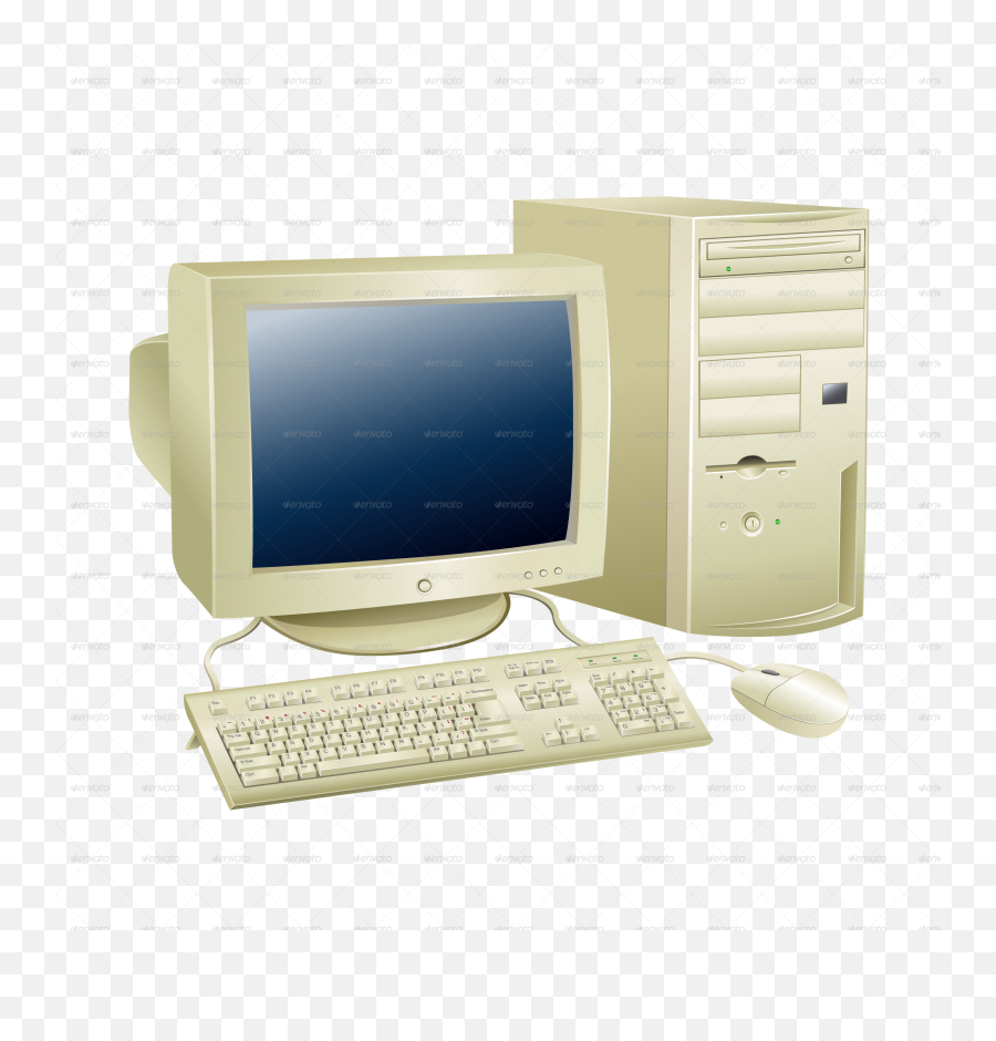 Retro Computer - Transparent Background Old Computer Png,Computer Transparent Background