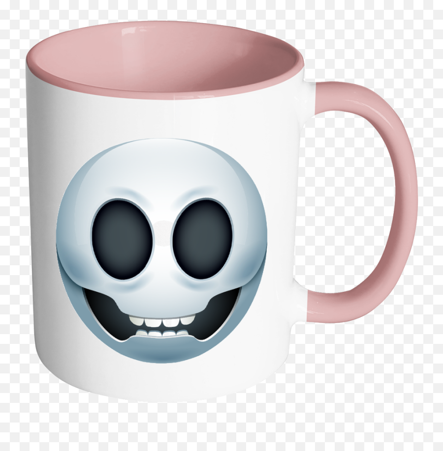 Download Emoji Skull Accent Mug - Emoji Png,Skull Emoji Png