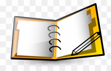 Clipart Animated - On Notebook png