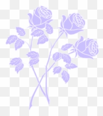 Clip Art Image Aesthetics Portable - Purple Flowers Transparent png