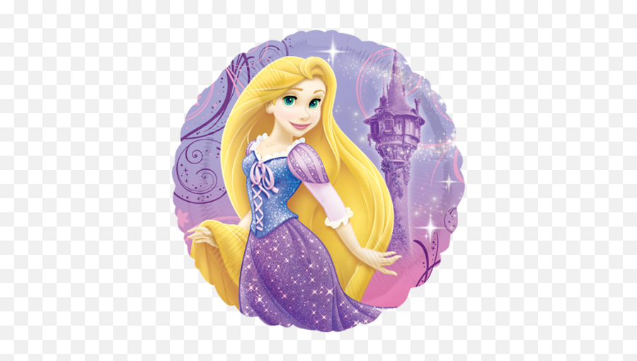 18 Rapunzel Foil Balloon - Disney Princess Rapunzel New Look Png,Rapunzel Transparent Background