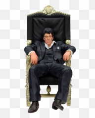 Scarface Png Images In Collection - Scarface Tony Montana In Chair,Scarface Png