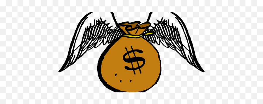 Clipart Flying Money Transparent Png - Flying Money Bag Png,Flying Money Png