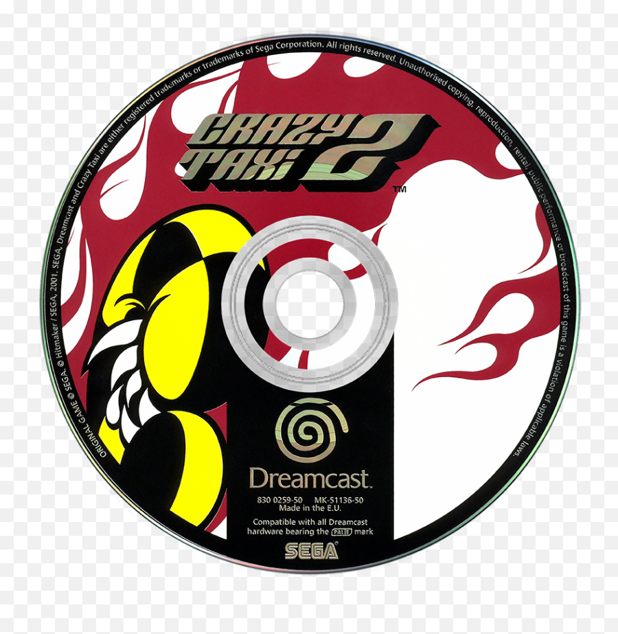 Sega Dreamcast Disc Pack - Dreamcast Cd Crazy Taxi 2 Png,Dreamcast Png