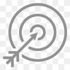 Arrow Target Icon - Grey Png