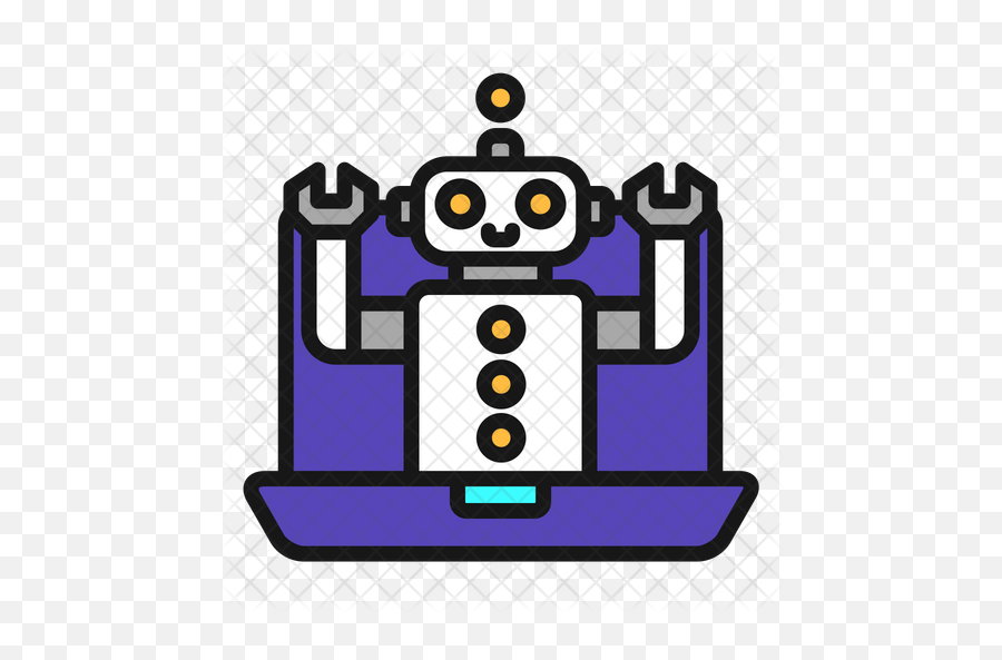 Robot Icon Of Colored Outline Style - Vertical Png,Disney Plus App Icon