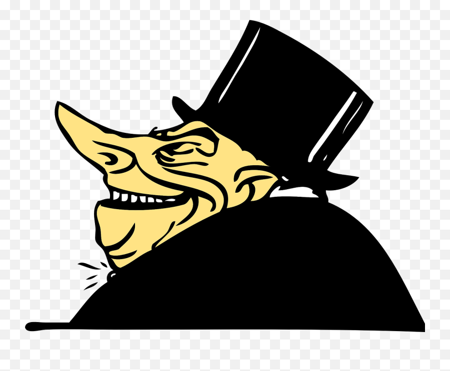 Scrooge Stingy Greed - Old Rich Man Cartoon Png,Greed Png