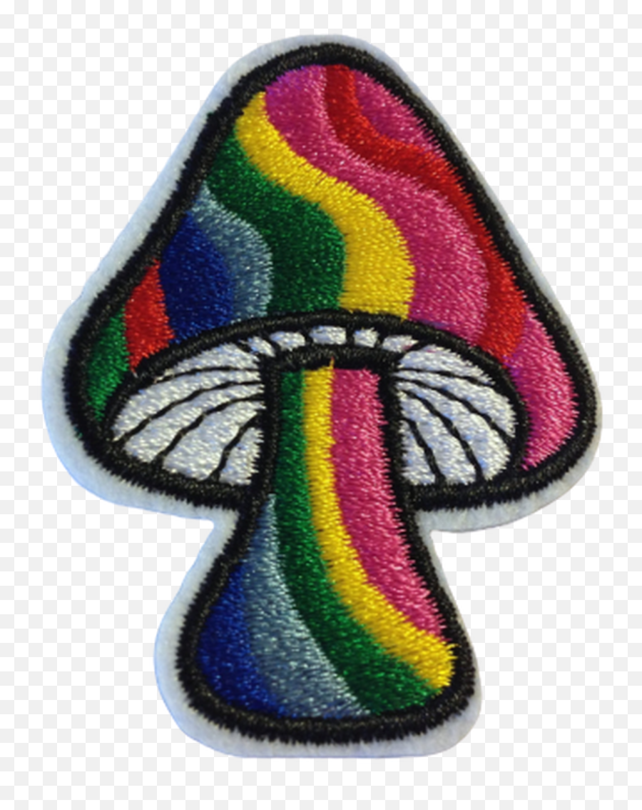 Groovy Rainbow Mushroom Embroidered Iron - Dot Png,Ek Success Medium Mickey Punch Mickey Icon