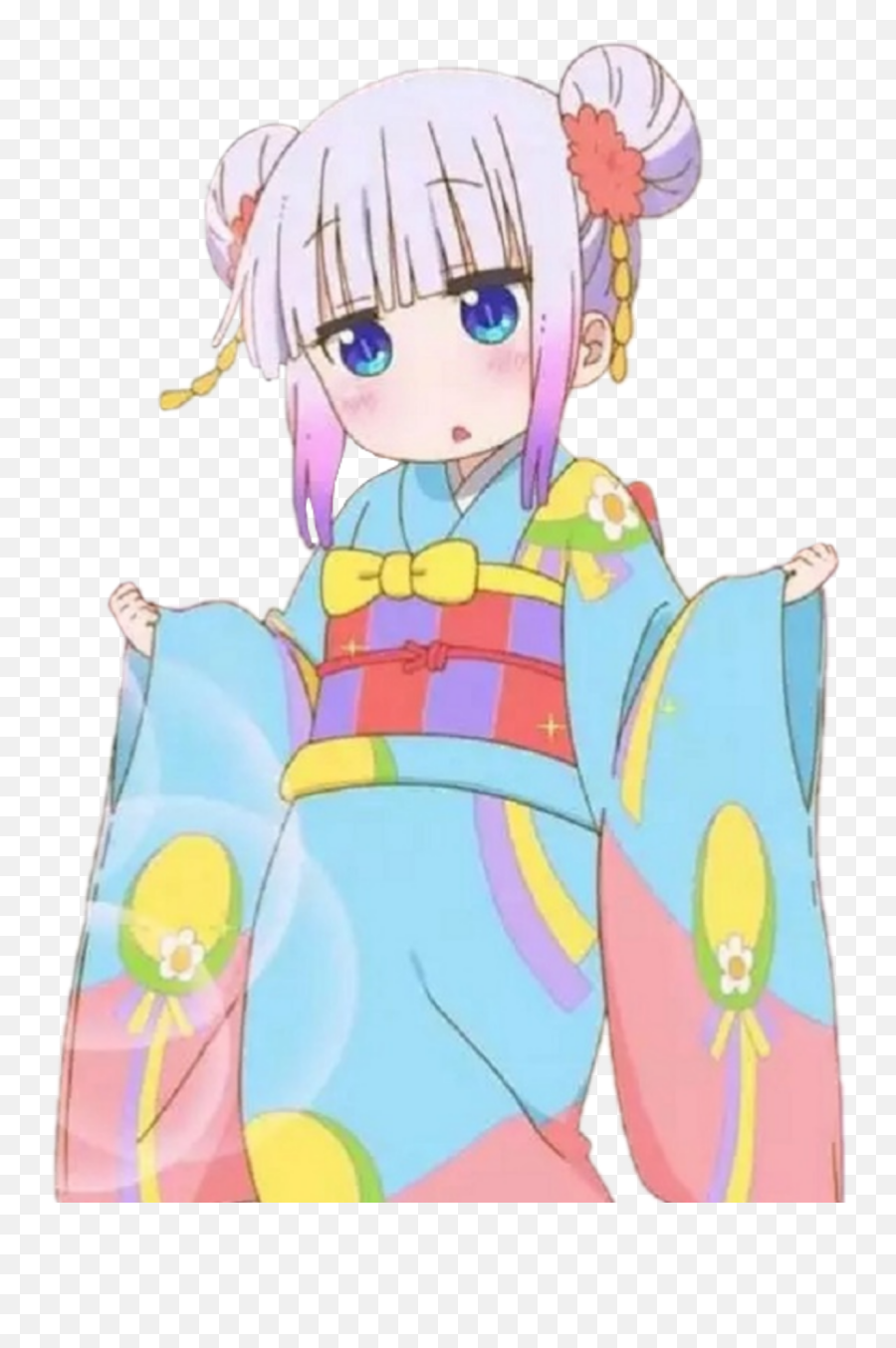 Kannachan Kannadragon Yukata Kannakamui - Kobayashi Dragon Maid Kanna Kimono Png,Kanna Kamui Png