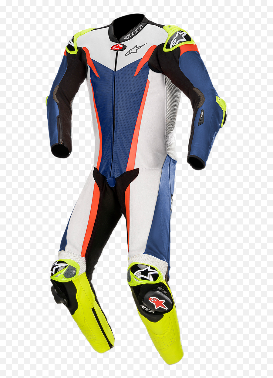 Alpinestars Gp Tech One - Piece Leather Suits V3 56 Blue Red White Alpinestars Racing Suit Png,Icon Stryker Elbow Armor
