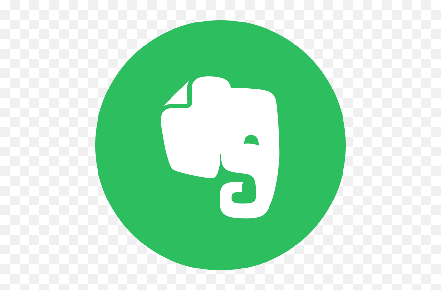 Circle Evernote Round Icon Notes - Evernote Icon Png,Note Icon In Circle