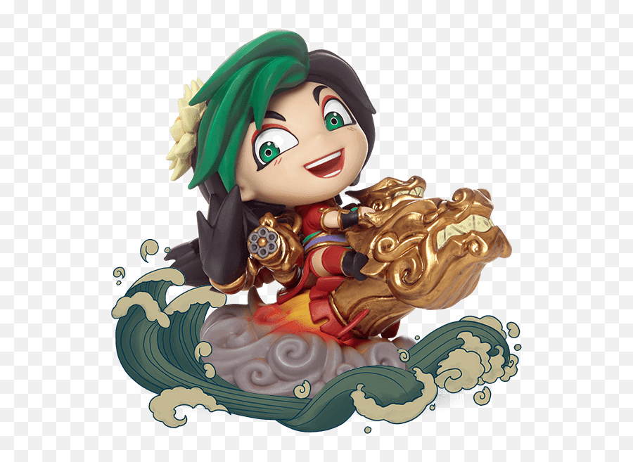 Game 4 Broke - Lol 2016 Lunar Revel Fire Cracker Jinx Chibi Figure Png,Jinx Summoner Icon