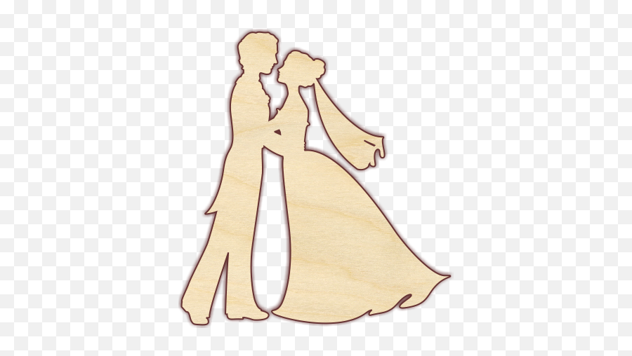 Couple - Bride Groom Wood Silhouette Png,Groom Icon