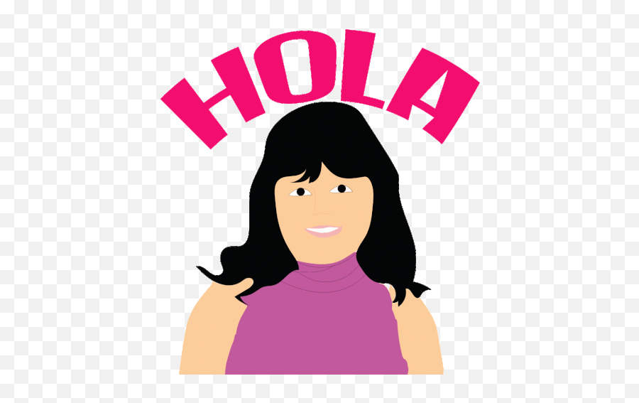 Hola Hello There Sticker - Hola Hello There Venezuela Hair Design Png,Hola Icon