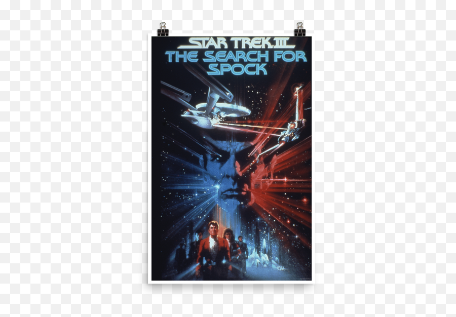 Star Trek Iii The Search For Spock Premium Satin Poster - Star Trek Iii The Search For Spock Png,Spock Icon