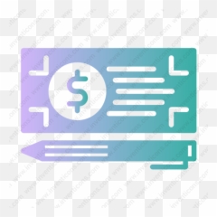 Download Bank Check Payment Vector Icon Inventicons Png