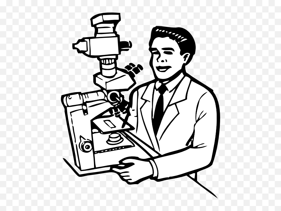 Scientist Holding Small Robot Svg Clip Arts Download - Drawing Of Male Scientists Png,Scientist Clipart Png