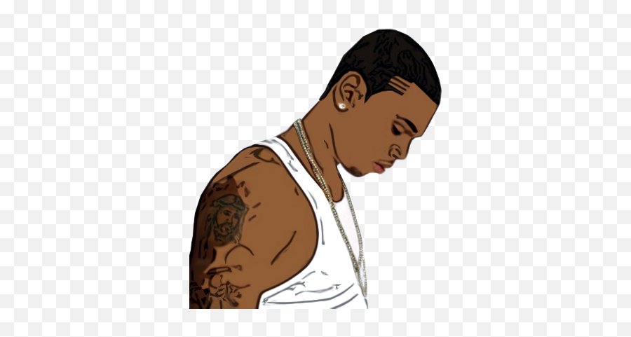 Psd Detail - Chris Brown Cartoon Drawing Png,Chris Brown Png
