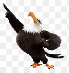 Funny Eagle Png Transparent Free Clipart Image 9 - Mighty Angry Birds